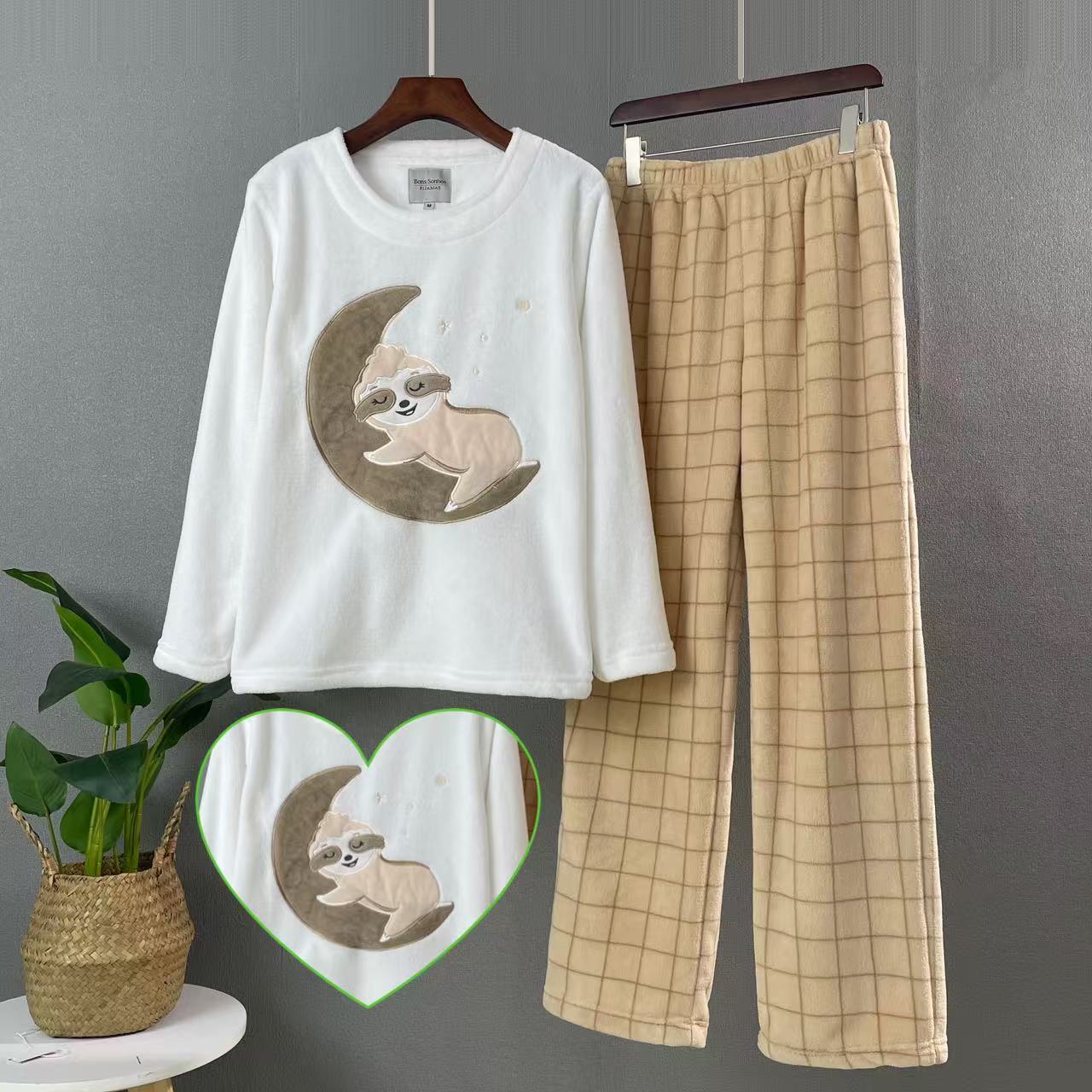 женские флисовые пижамы (3)