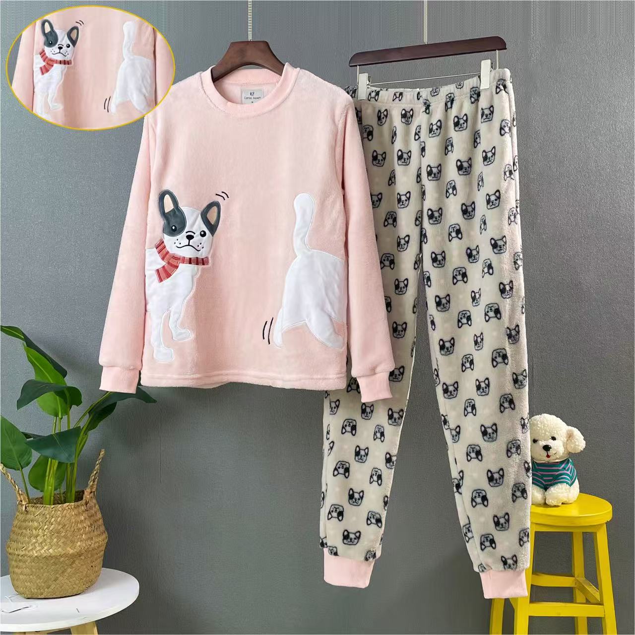 женские флисовые пижамы (4)