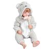 Плюшевый комбинезон для малышей с застежкой-застежкой в ​​виде животных