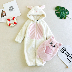 Флисовый плюшевый детский кигуруми с капюшоном Oeko-tex для малышей