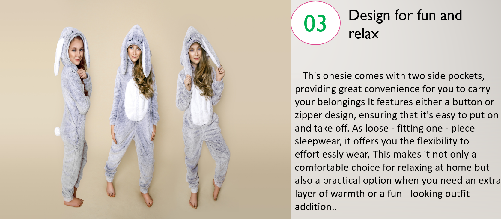 Плюшевый детский комбинезон с капюшоном 