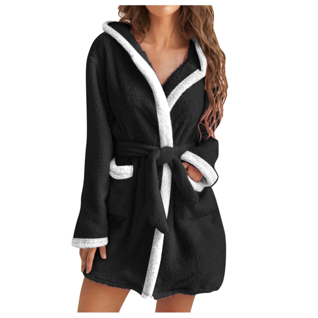 Легкий быстросохнущий халат из микрофибры из кораллового флиса для женщин