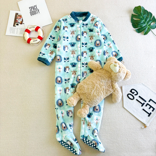 Флисовый плюшевый детский кигуруми с капюшоном Oeko-tex для малышей